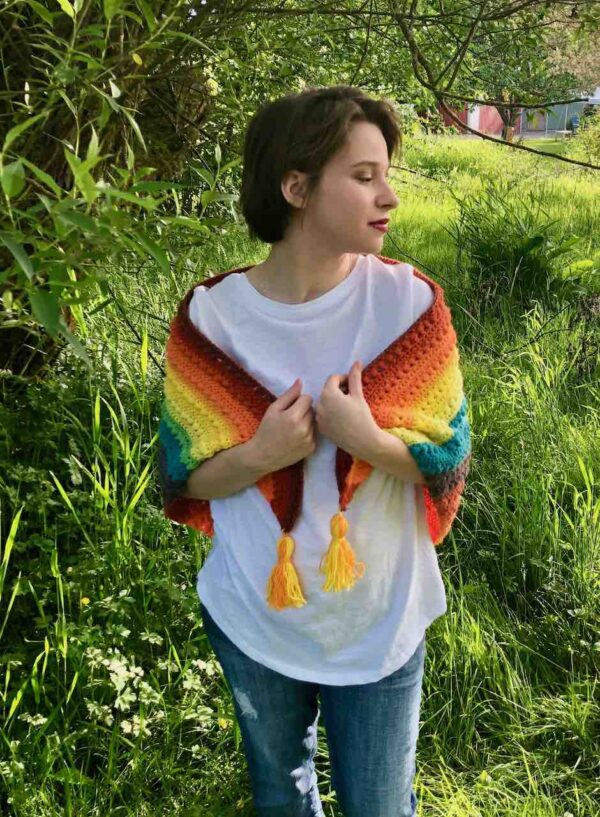 It's a Colorful Summer Triangle Shawl - Image 2