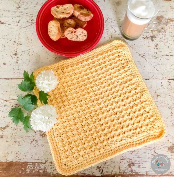 Sunny Days Crunch Stitch Dishcloth Pattern - Image 6