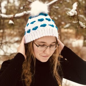 Crochet Heart Beanie Pattern by Itchin' for some Stitchin'