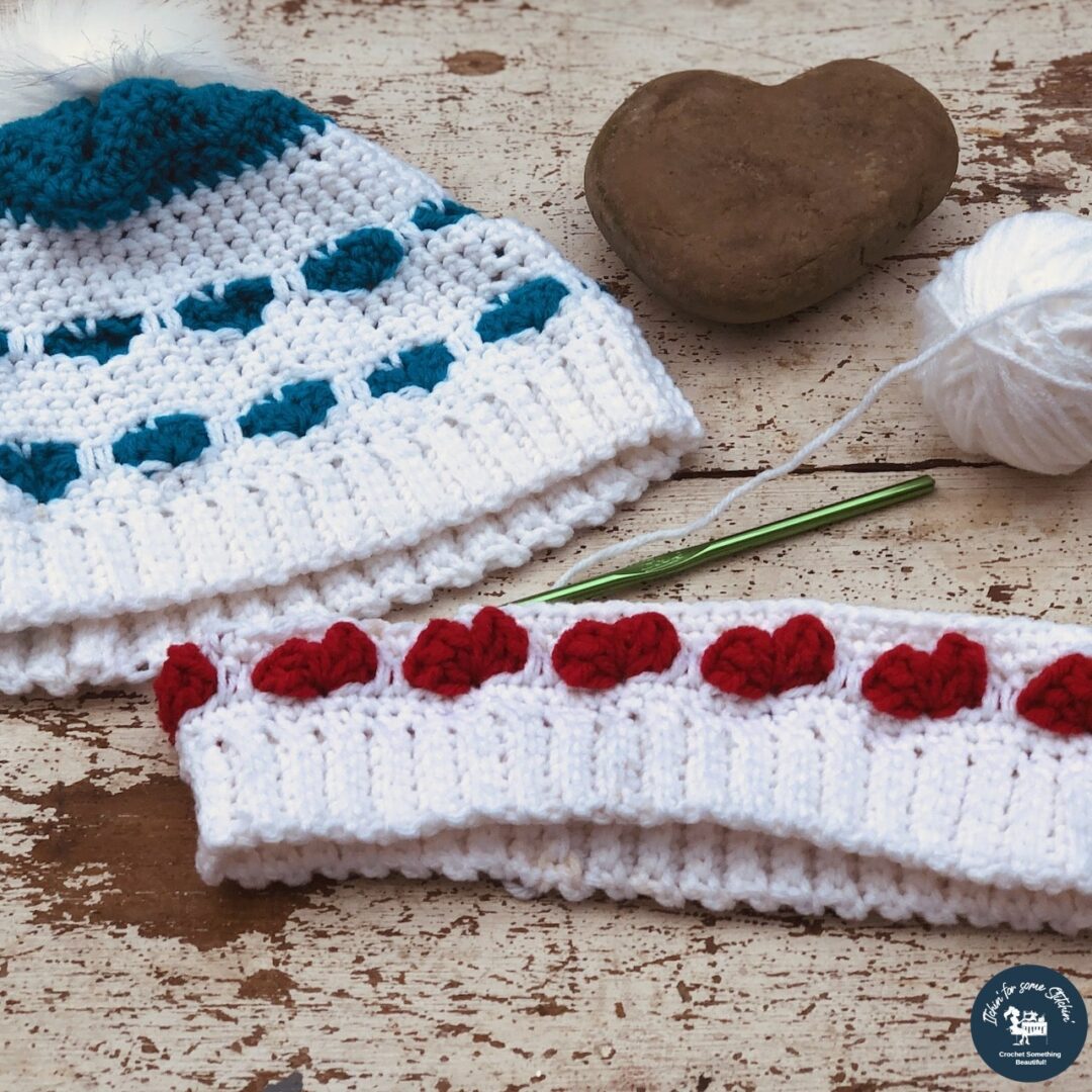 Crochet Heart Beanie Pattern ITCHIN' FOR SOME STITCHIN' STOREFRONT