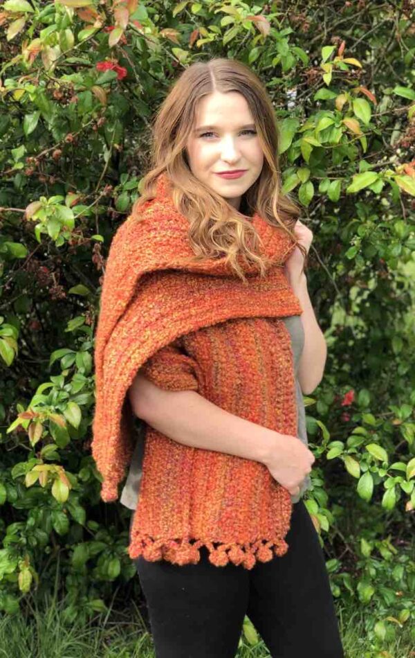 Cozy Fireside Crochet Wrap Pattern by Itchin' for some Stitchin'