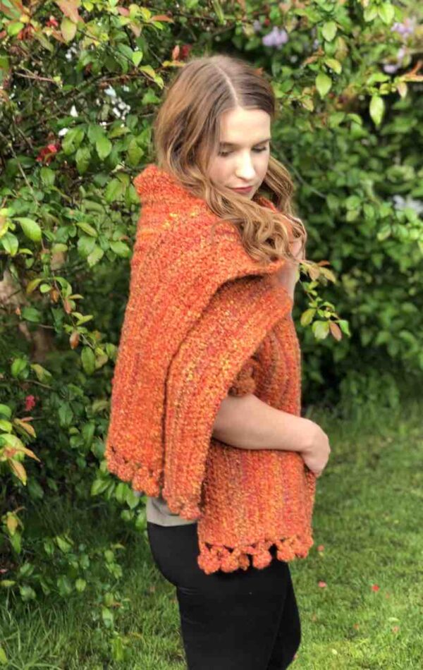 Cozy Fireside Crochet Wrap Pattern by Itchin' for some Stitchin'