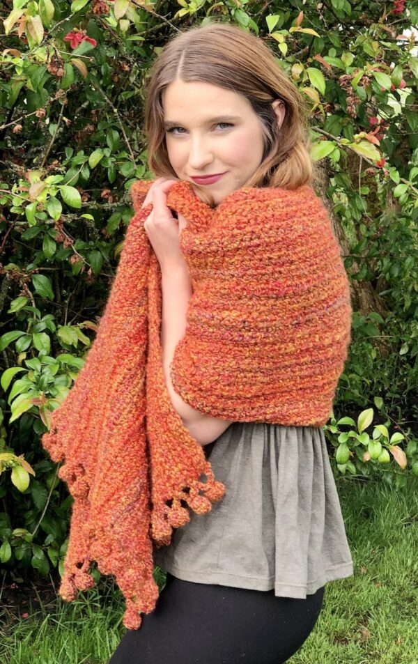 Easy Crochet Wrap Pattern by Itchin' for some Stitchin'