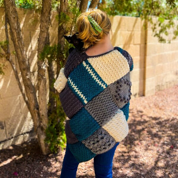 Crochet Granny Square Crochet Poncho Pattern by Itchin' for some Stitchin'