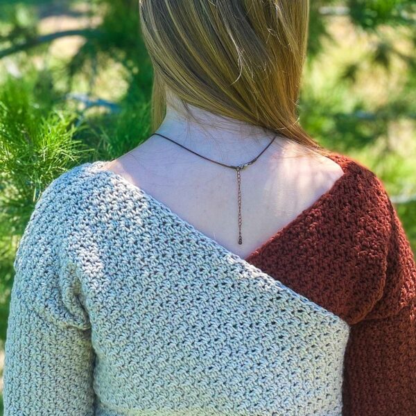 Crochet Two Toned Sweater Pattern 3