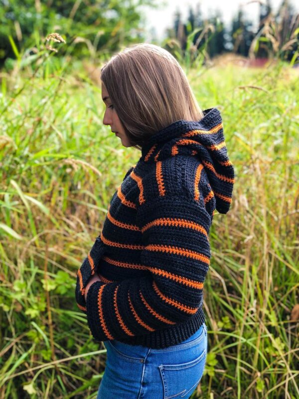Crochet Hooded Sweater Pattern