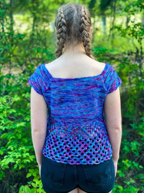 Estelle Babydoll Tee - Crochet Top
