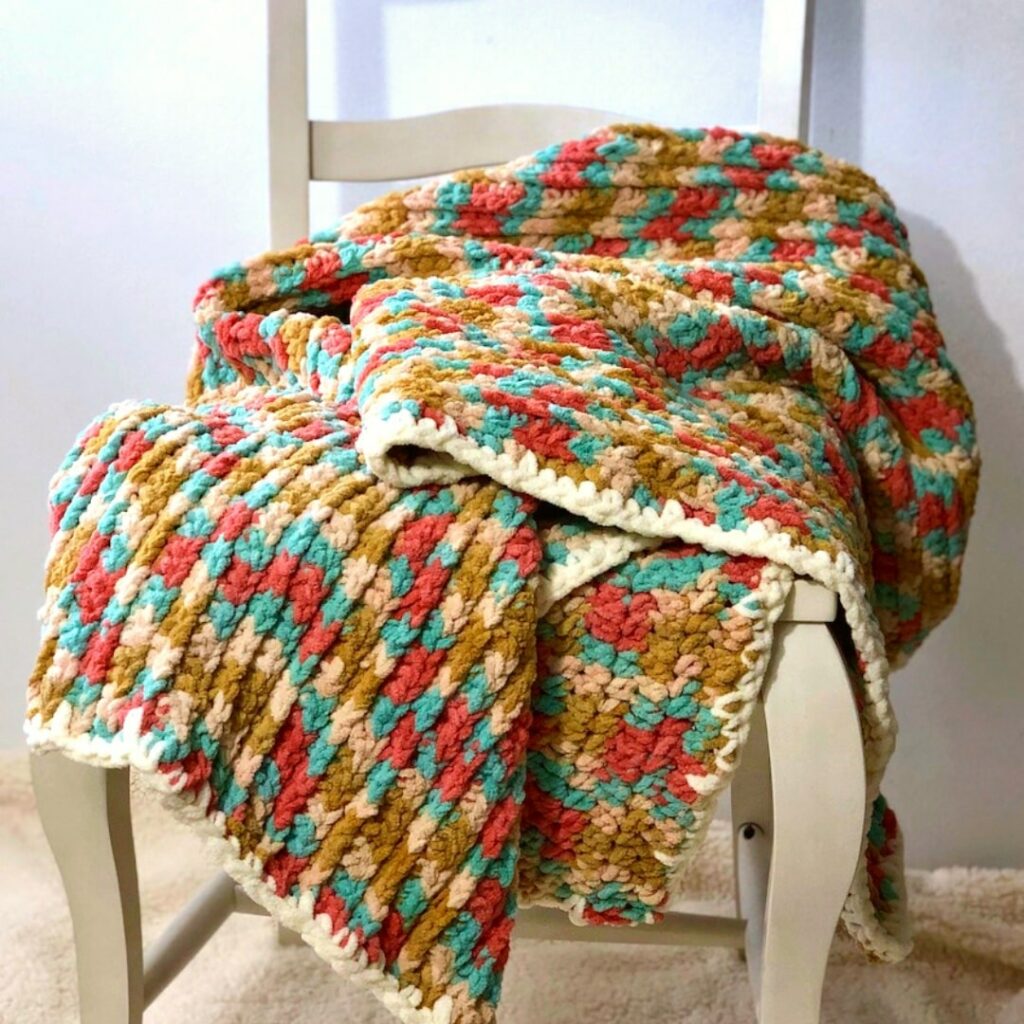 Easy Chunky Blanket | Crochet Pattern