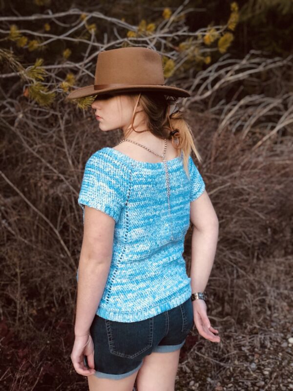 Penelope Raglan Crochet Tee Pattern