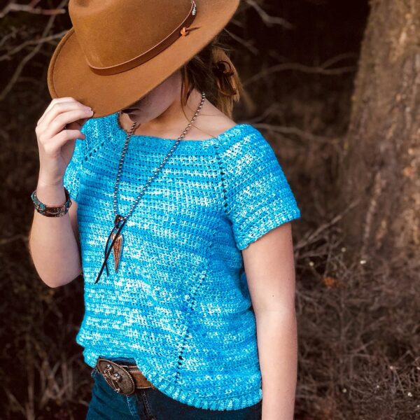 Penelope Raglan Crochet Top Pattern