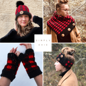 Simply Chic Buffalo Crochet Plaid Collection