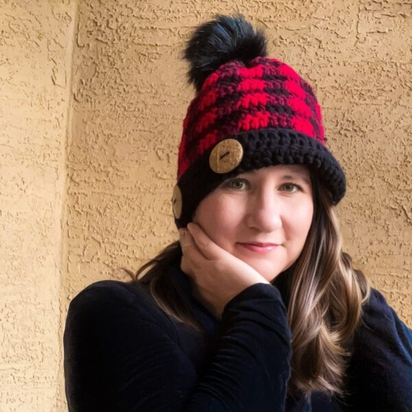 Simply Chic Buffalo Plaid Crochet Beanie