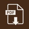 PDF document icon with a downward arrow, representing downloadable and printable crochet pattern files.